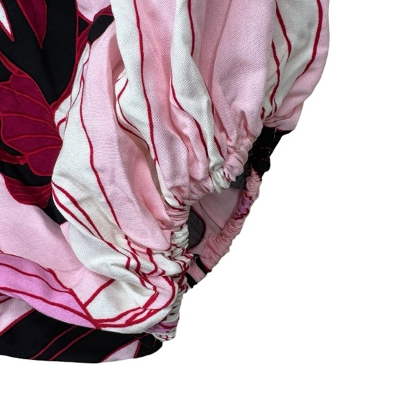 Eloquii Tropical Wrap Bodice Maxi Dress sz 20 NWT Pink Black - Picture 10 of 12